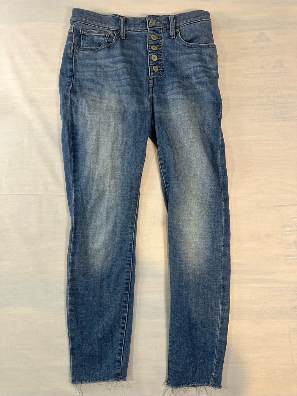 Lucky Brand Women's Skinny Button-Fly Washed Blue Jeans